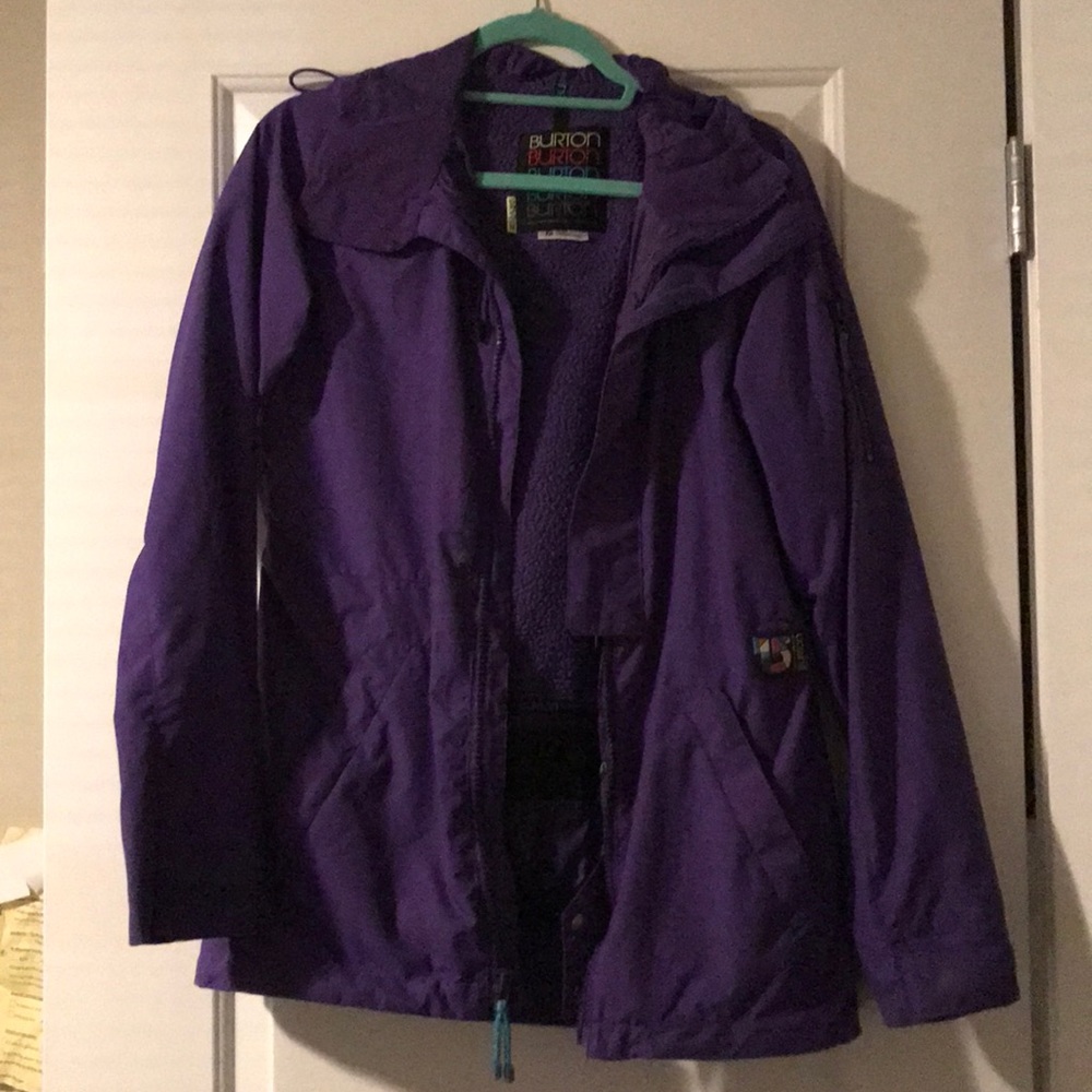 Purple lightweight snowboard jacket